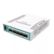 MikroTik Cloud Router Switch CRS106-1C-5S, 400MHz CPU, 128MB RAM, 1xGLAN/SFP, 5xSFP Steckplatz, inkl. L5 Lizenz