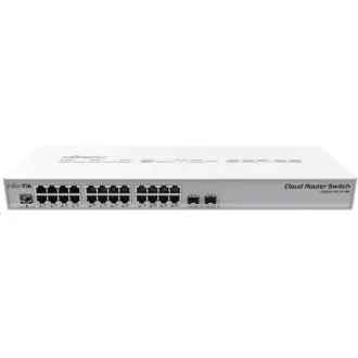 MikroTik Cloud Router Switch CRS326-24G-2S RM, 800MHz CPU, 512MB RAM, 24xLAN, 2xSFP  Steckplatz, inkl. L5