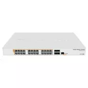 MikroTik Cloud Router Switch CRS328-24P-4S RM, 800MHz CPU, 512MB RAM, 24xLAN, 4xSFP  Steckplatz, inkl. L5