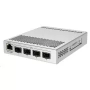 MikroTik Cloud Router Switch CRS305-1G-4S IN, Dual Boot (SwitchOS, RouterOS), 800MHz, 512MB RAM, 4xSFP , inkl.L5