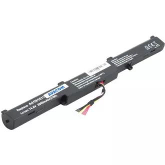 AVACOM Akku für Asus G553, GL753, N552 Li-Ion 14, 4V 2600mAh 37Wh