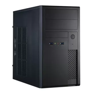 CHIEFTEC Mesh Series/Minitower Gehäuse, XT-01B-OP, Schwarz, USB 3.0, ohne Netzteil