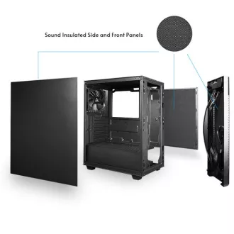 CHIEFTEC Gehäuse AS-01B-OP, mini-ITX, Schwarz, ohne Netzteil