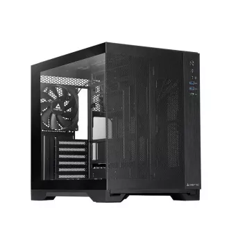 CHIEFTEC VISIO AIR Gehäuse, ATX, 1x USB-C 3.2, 2x USB 3.0, 3x 140mm Lüfter, schwarz