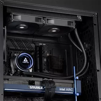 CHIEFTEC CPU Wasserkühlung Iceberg 240 Dark, 2x120mm, ARGB Wasserblock, LGA1851, AM5, schwarz CHIEFTEC CPU Wasserkühlung Iceberg 240 Dark, 2x120mm, ARGB Wasserblock, LGA1851, AM5, schwarz