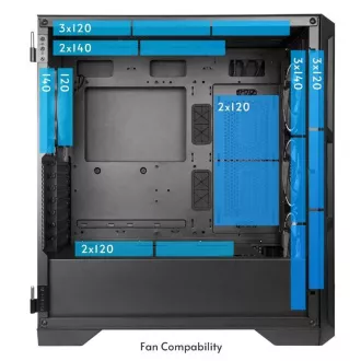 CHIEFTEC APEX LUMO Gehäuse, E-ATX, 1x USB-C 3.2, 2x USB 3.0, 4x 140mm ARGB Lüfter, ARGB Hub, schwarz CHIEFTEC APEX LUMO Gehäuse, E-ATX, 1x USB-C 3.2, 2x USB 3.0, 4x 140mm ARGB Lüfter, ARGB Hub, schwarz