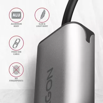 AXAGON ADE-25RC USB-C 3.2 Gen 1 - 2.5 Gigabit Ethernet Netzwerkkarte, Realtek 8156, automatische Installation, grau AXAGON ADE-25RC USB-C 3.2 Gen 1 - 2.5 Gigabit Ethernet Netzwerkkarte, Realtek 8156, automatische Installation, grau