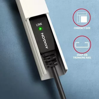 AXAGON ADR-220B, USB 2.0 A-M -> B-M aktives Patchkabel, 20m
