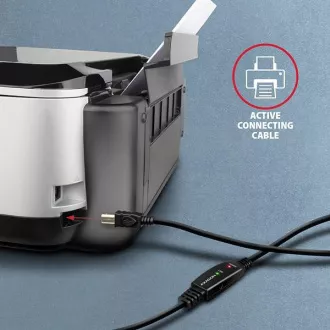 AXAGON ADR-220B, USB 2.0 A-M -> B-M aktives Patchkabel, 20m