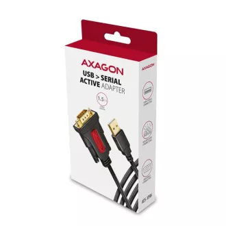 AXAGON ADS-1PSN, USB-A 2.0 auf RS-232 DB9-M Prolific serieller Adapter / Kabel 1,5m