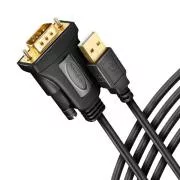 AXAGON ADS-1PQN, USB-A 2.0 - serieller RS-232 DB9-M FTDI Adapter / Kabel 1,5m
