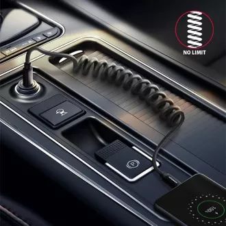 AXAGON BUCM-CM20TB, TWISTER Kabel USB-C <-> USB-C, 1.1m, USB 2.0, PD 60W 3A, ALU, tpe, schwarz