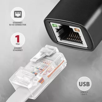 AXAGON ADE-ARC, USB-C 3.2 Gen 1 - Gigabit Ethernet Netzwerkkarte, Realtek 8153, automatische Installation AXAGON ADE-ARC, USB-C 3.2 Gen 1 - Gigabit Ethernet Netzwerkkarte, Realtek 8153, automatische Installation