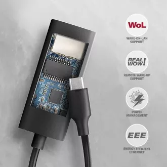 AXAGON ADE-ARC, USB-C 3.2 Gen 1 - Gigabit Ethernet Netzwerkkarte, Realtek 8153, automatische Installation AXAGON ADE-ARC, USB-C 3.2 Gen 1 - Gigabit Ethernet Netzwerkkarte, Realtek 8153, automatische Installation