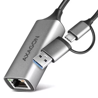 AXAGON ADE-TXCA, USB-C USB-A 3.2 Gen 1 - Gigabit Ethernet Netzwerkkarte, Asix AX88179, automatische Installation AXAGON ADE-TXCA, USB-C USB-A 3.2 Gen 1 - Gigabit Ethernet Netzwerkkarte, Asix AX88179, automatische Installation