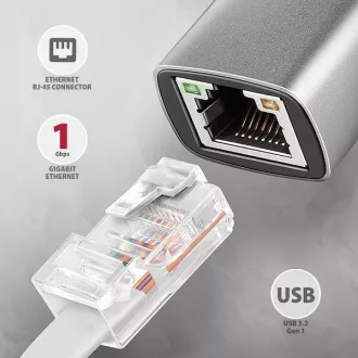 AXAGON ADE-TXCA, USB-C USB-A 3.2 Gen 1 - Gigabit Ethernet Netzwerkkarte, Asix AX88179, automatische Installation AXAGON ADE-TXCA, USB-C USB-A 3.2 Gen 1 - Gigabit Ethernet Netzwerkkarte, Asix AX88179, automatische Installation