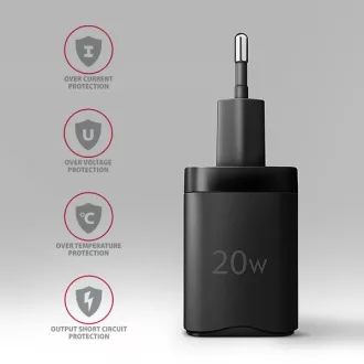 AXAGON ACU-PQ20, 20W Netzladegerät, 2x Port (USB-A USB-C), PD3.0/PPS/QC4 /AFC/Apple, schwarz AXAGON ACU-PQ20, 20W Netzladegerät, 2x Port (USB-A USB-C), PD3.0/PPS/QC4 /AFC/Apple, schwarz