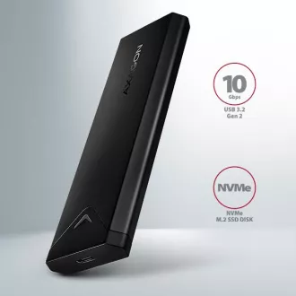 AXAGON EEM2-UB2, USB-C 10Gbps - M.2 NVMe SSD ARROW box, schwarz