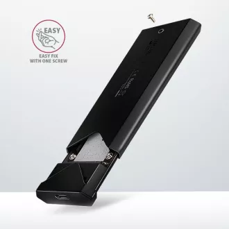 AXAGON EEM2-UB2, USB-C 10Gbps - M.2 NVMe SSD ARROW box, schwarz