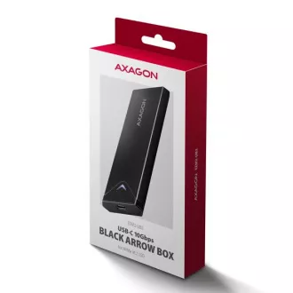 AXAGON EEM2-UB2, USB-C 10Gbps - M.2 NVMe SSD ARROW box, schwarz
