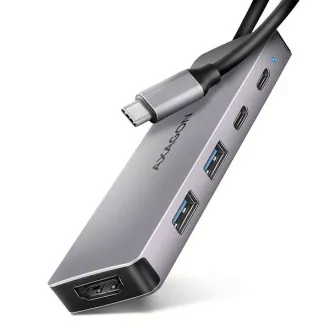 AXAGON HMC-5H60, USB 5Gbps Hub, Anschlüsse 2x USB-A, 1x USB-C, HDMI 4k/60, PD 100W, USB-C Kabel 15cm