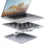AXAGON STND-LQ Aluminium HQ Laptop-Ständer 10"-17.3" höhen- und winkelverstellbar, grau