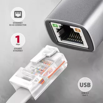 AXAGON ADE-TXPD, USB-C 3.2 Gen 1 - Gigabit Ethernet Netzwerkkarte, Asix AX88179, PD 100W, automatische Installation AXAGON ADE-TXPD, USB-C 3.2 Gen 1 - Gigabit Ethernet Netzwerkkarte, Asix AX88179, PD 100W, automatische Installation