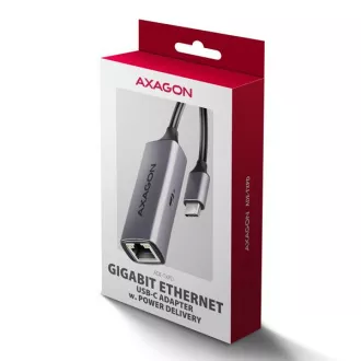 AXAGON ADE-TXPD, USB-C 3.2 Gen 1 - Gigabit Ethernet Netzwerkkarte, Asix AX88179, PD 100W, automatische Installation AXAGON ADE-TXPD, USB-C 3.2 Gen 1 - Gigabit Ethernet Netzwerkkarte, Asix AX88179, PD 100W, automatische Installation