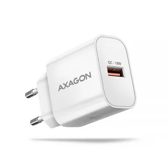 AXAGON ACU-QC18W, 18W Netzladegerät, 1x USB-A Anschluss, QC3.0/AFC/Apple, weiß AXAGON ACU-QC18W, 18W Netzladegerät, 1x USB-A Anschluss, QC3.0/AFC/Apple, weiß