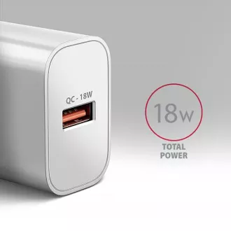 AXAGON ACU-QC18W, 18W Netzladegerät, 1x USB-A Anschluss, QC3.0/AFC/Apple, weiß AXAGON ACU-QC18W, 18W Netzladegerät, 1x USB-A Anschluss, QC3.0/AFC/Apple, weiß