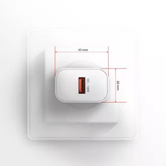 AXAGON ACU-QC18W, 18W Netzladegerät, 1x USB-A Anschluss, QC3.0/AFC/Apple, weiß AXAGON ACU-QC18W, 18W Netzladegerät, 1x USB-A Anschluss, QC3.0/AFC/Apple, weiß