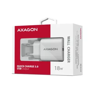 AXAGON ACU-QC18W, 18W Netzladegerät, 1x USB-A Anschluss, QC3.0/AFC/Apple, weiß AXAGON ACU-QC18W, 18W Netzladegerät, 1x USB-A Anschluss, QC3.0/AFC/Apple, weiß