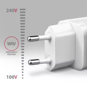 AXAGON ACU-PD30W, Ladegerät 30W, 1x USB-C Anschluss, PD3.0/PPS/QC4 /SFC/AFC/Apple, weiß AXAGON ACU-PD30W, Ladegerät 30W, 1x USB-C Anschluss, PD3.0/PPS/QC4 /SFC/AFC/Apple, weiß