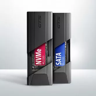 AXAGON EEM2-GTS2, USB-C 10Gbps - M.2 NVMe & SATA SSD Metallgehäuse THIN, schraubenlos AXAGON EEM2-GTS2, USB-C 10Gbps - M.2 NVMe & SATA SSD Metallgehäuse THIN, schraubenlos