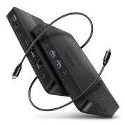AXAGON HMC-U4, USB4 40Gbps-Dock, 3x USB-A, 2x USB-C, HDMI & DP 8K/30Hz, RJ-45, SD/mSD, Audio, PD 100W, USB-C-Kabel 80cm