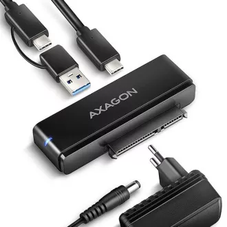 AXAGON ADSA-FPX, USB-C 10Gbps - SATA 6G, 2,5"/3,5" SSD/HDD FAST PORT X Adapter, inkl. AC-Netzteil AXAGON ADSA-FPX, USB-C 10Gbps - SATA 6G, 2,5"/3,5" SSD/HDD FAST PORT X Adapter, inkl. AC-Netzteil