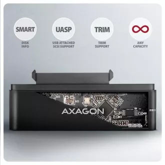 AXAGON ADSA-FPX, USB-C 10Gbps - SATA 6G, 2,5"/3,5" SSD/HDD FAST PORT X Adapter, inkl. AC-Netzteil AXAGON ADSA-FPX, USB-C 10Gbps - SATA 6G, 2,5"/3,5" SSD/HDD FAST PORT X Adapter, inkl. AC-Netzteil