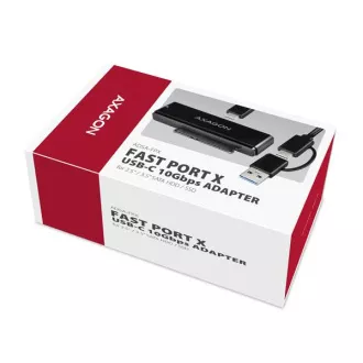 AXAGON ADSA-FPX, USB-C 10Gbps - SATA 6G, 2,5"/3,5" SSD/HDD FAST PORT X Adapter, inkl. AC-Netzteil AXAGON ADSA-FPX, USB-C 10Gbps - SATA 6G, 2,5"/3,5" SSD/HDD FAST PORT X Adapter, inkl. AC-Netzteil