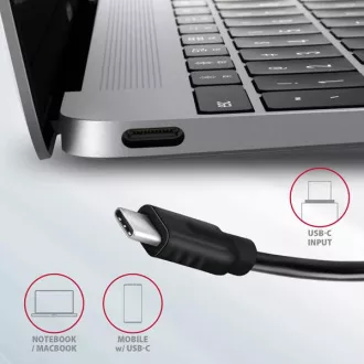 AXAGON HMC-5G21, USB 10Gb/s Hub, 2x USB-A, 2x USB-C, HDMI 4k/30, PD 60W, USB-C Kabel 13cm