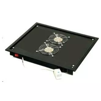 TRITON Lüftungseinheit oben (unten), 2 Ventilatoren-230V/30W, Thermostat, schwarz TRITON Lüftungseinheit oben (unten), 2 Ventilatoren-230V/30W, Thermostat, schwarz