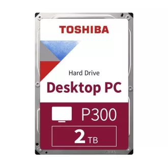 TOSHIBA HDD P300 Desktop PC (SMR) 2TB, SATA III, 7200 rpm, 256MB Cache, 3, 5", BULK TOSHIBA HDD P300 Desktop PC (SMR) 2TB, SATA III, 7200 rpm, 256MB Cache, 3, 5", BULK