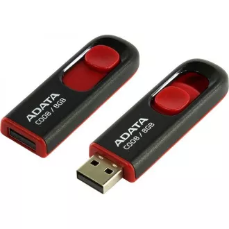 ADATA Flash Disk 8GB C008, USB 2.0 Classic, schwarz