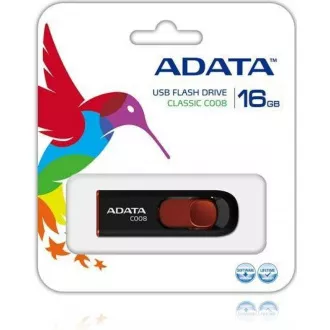 ADATA Flash Disk 16GB C008, USB 2.0 Classic, schwarz