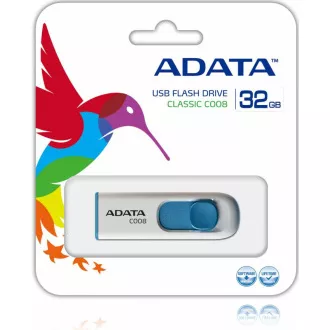 ADATA Flash Disk 32GB C008, USB 2.0 Classic, weiß