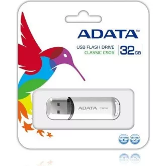 ADATA Flash Disk 32GB C906, USB 2.0 Classic, weiß