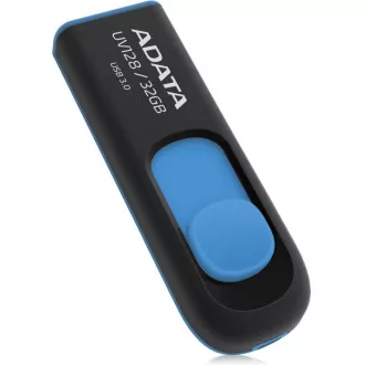 ADATA Flash Disk 32GB UV128, USB 3.1 Dash Drive (R: 40 / B: 25 MB/s) schwarz / blau ADATA Flash Disk 32GB UV128, USB 3.1 Dash Drive (R: 40 / B: 25 MB/s) schwarz / blau