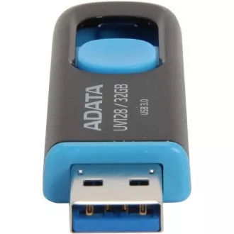 ADATA Flash Disk 32GB UV128, USB 3.1 Dash Drive (R: 40 / B: 25 MB/s) schwarz / blau ADATA Flash Disk 32GB UV128, USB 3.1 Dash Drive (R: 40 / B: 25 MB/s) schwarz / blau