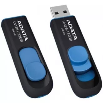 ADATA Flash Disk 32GB UV128, USB 3.1 Dash Drive (R: 40 / B: 25 MB/s) schwarz / blau ADATA Flash Disk 32GB UV128, USB 3.1 Dash Drive (R: 40 / B: 25 MB/s) schwarz / blau