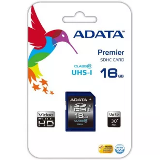 ADATA SDHC-Karte 16 GB Premier UHS-I Klasse 10