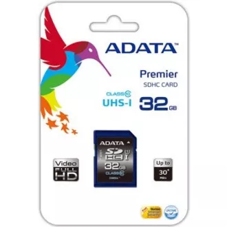 ADATA SDHC-Karte 32 GB Premier UHS-I Klasse 10 ADATA SDHC-Karte 32 GB Premier UHS-I Klasse 10